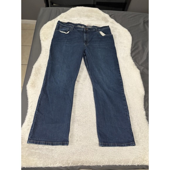 Wrangler Relaxed Boot Mens Blue Denim Jeans Size 40x29 Pants - Picture 2 of 9